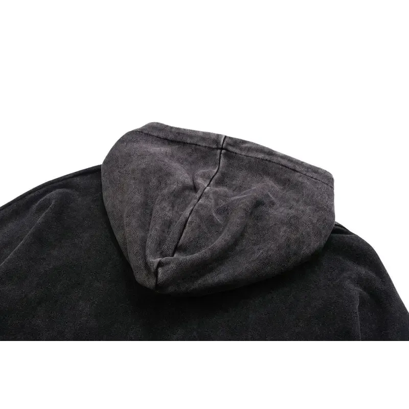 Hungry Demon Print Hoodie Y2K
