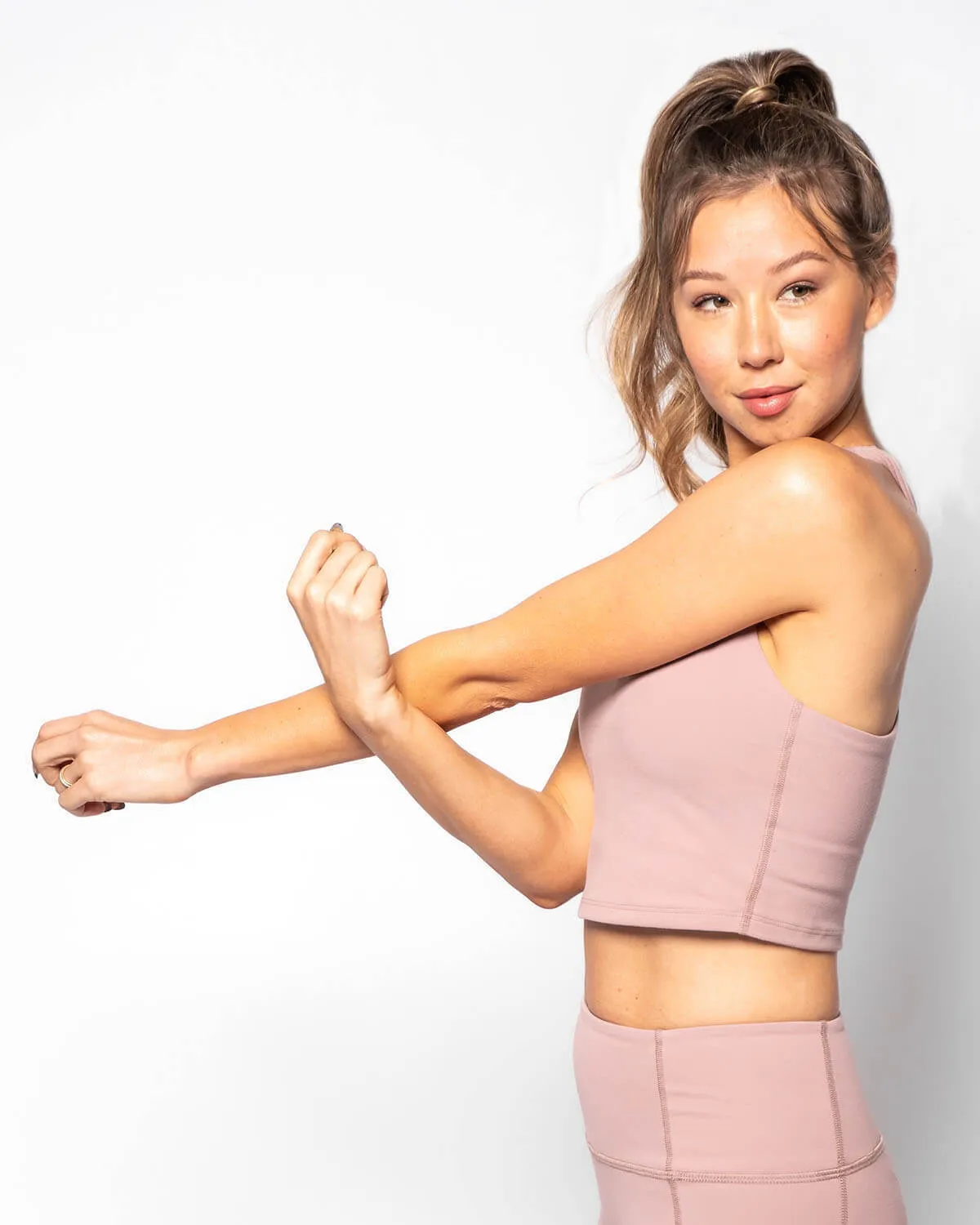 Impulse Crop Racer Back Tank | Antler