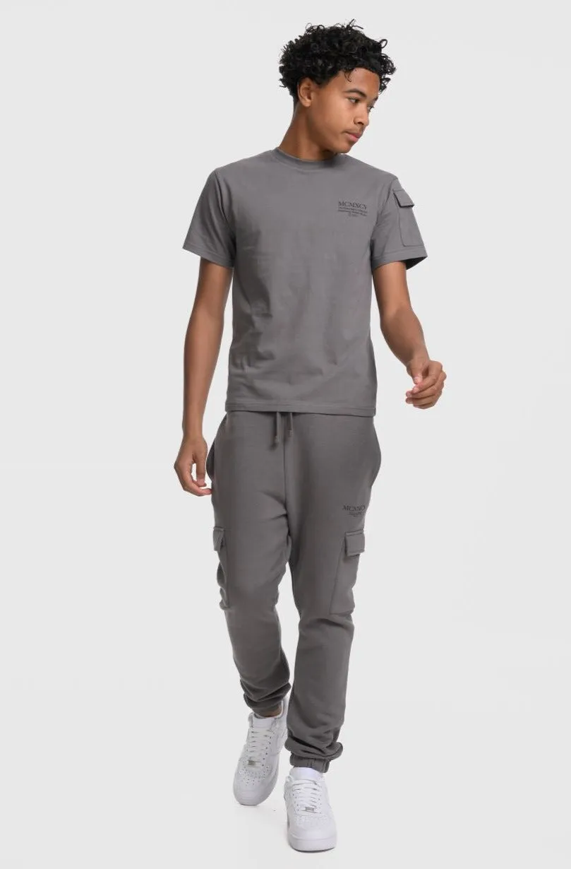 INTEGER BOYS T-SHIRT - CHARCOAL