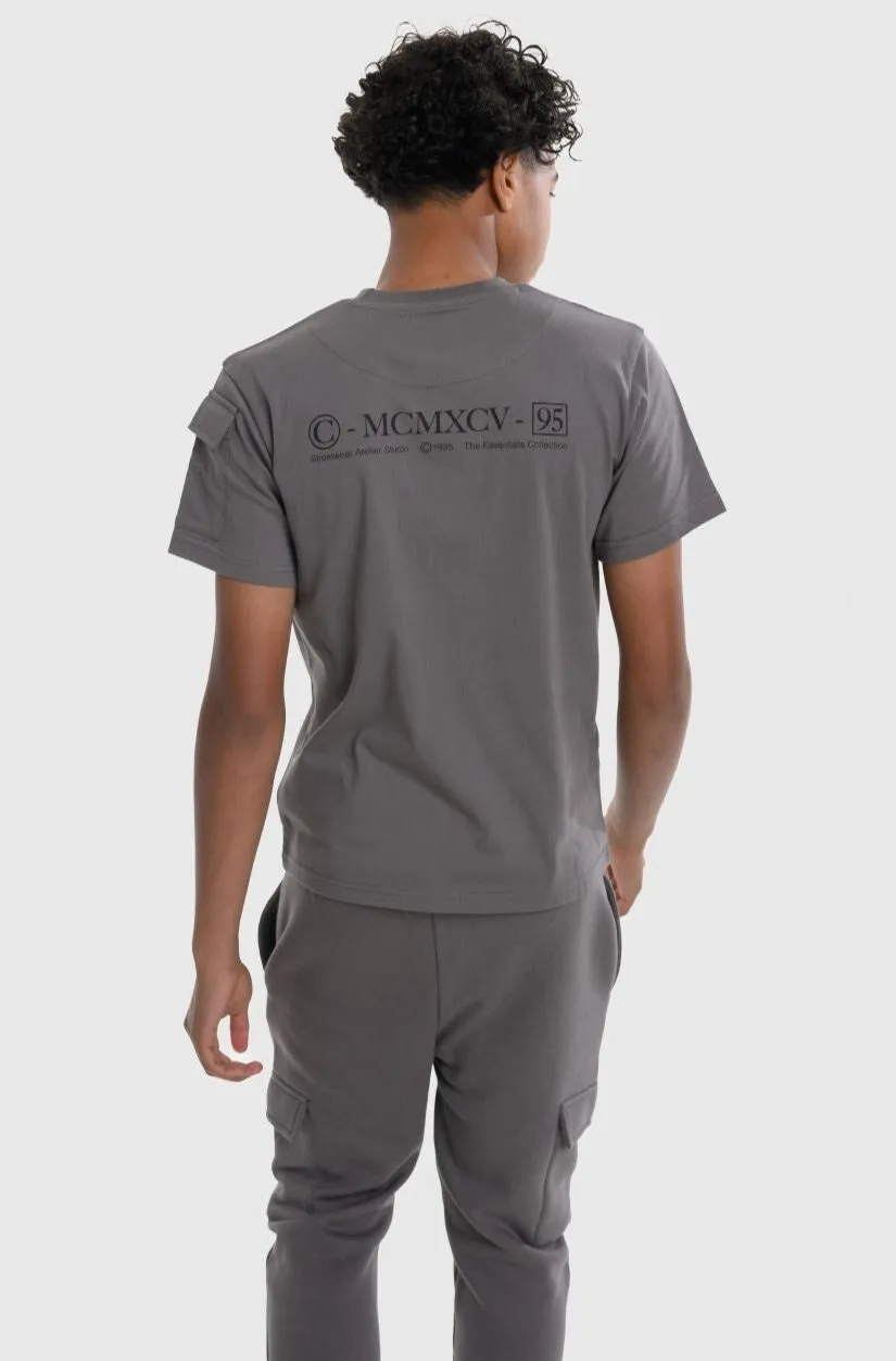 INTEGER BOYS T-SHIRT - CHARCOAL