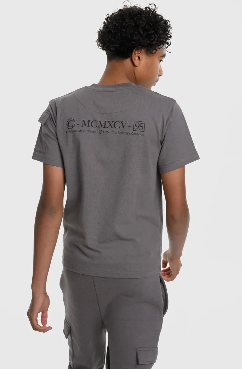 INTEGER BOYS T-SHIRT - CHARCOAL