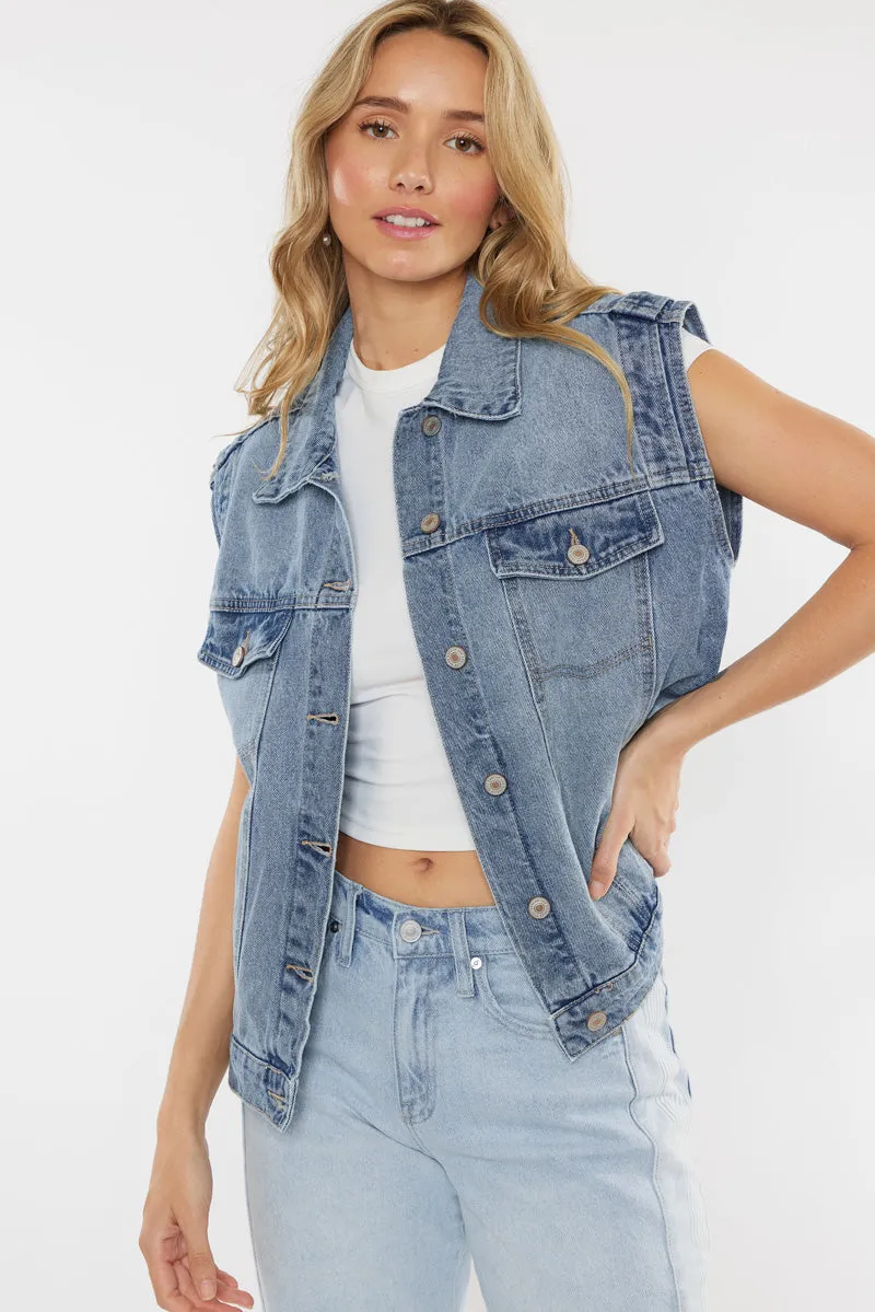 Joey Oversized 80's Vest