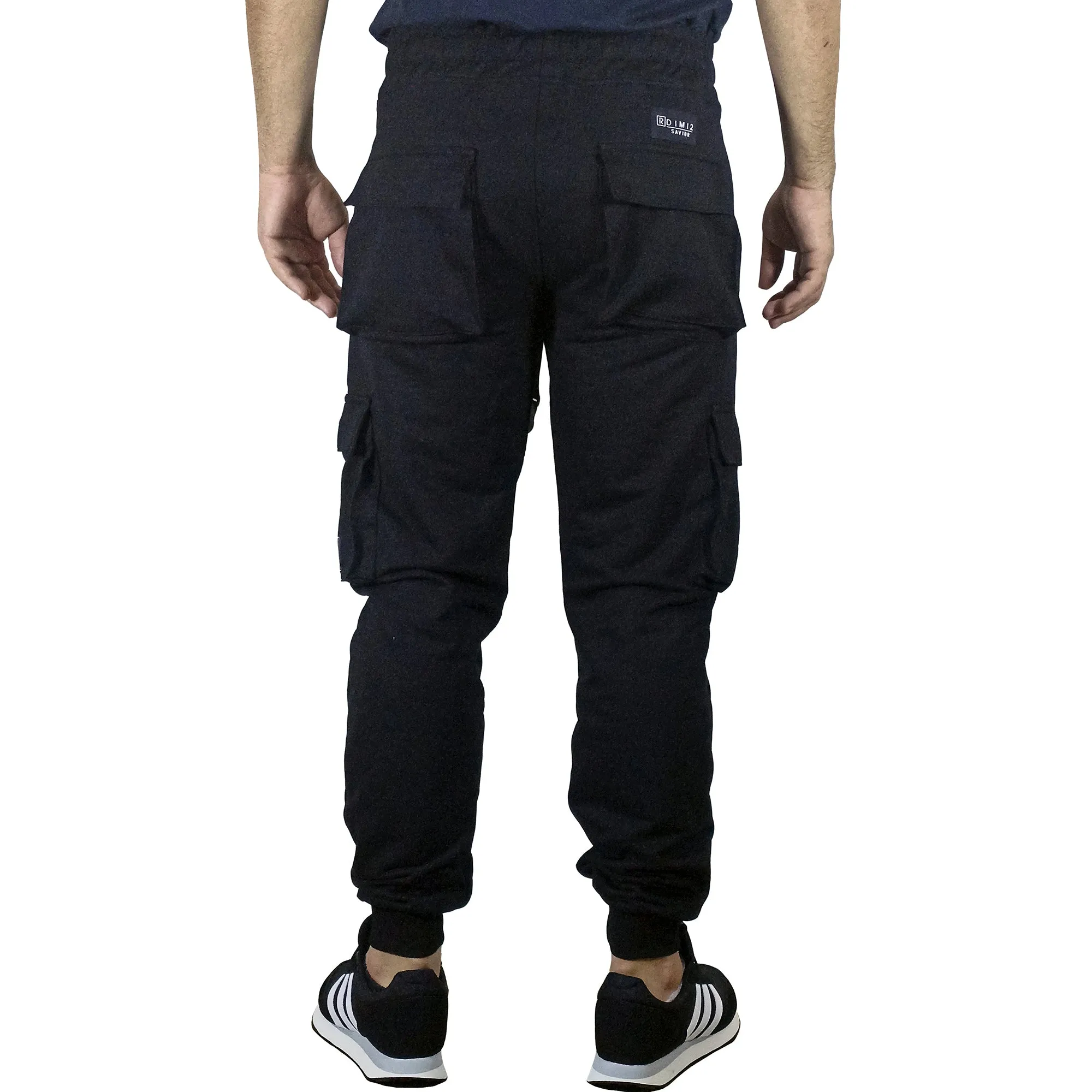 Jogger Cargo Algodón Para Hombre - Negro