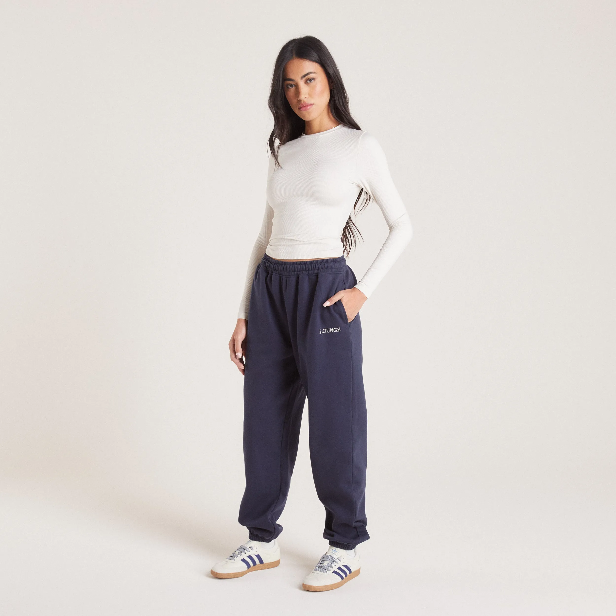 Jogginghose mit Bündchen - Tintenblau