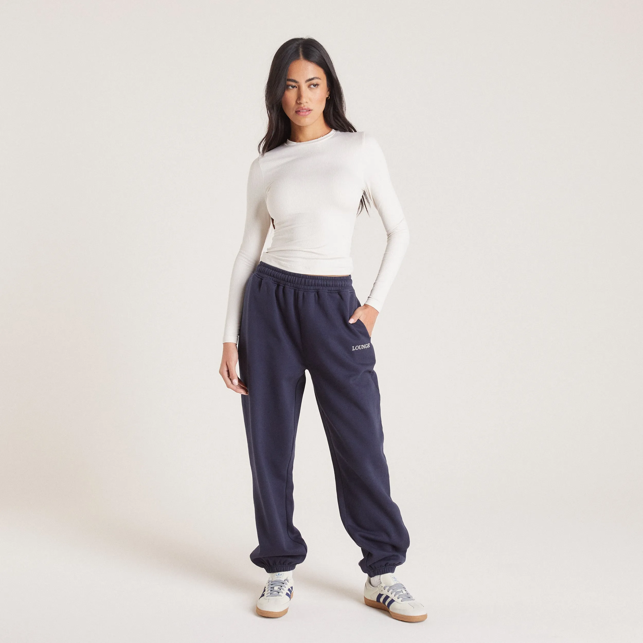 Jogginghose mit Bündchen - Tintenblau