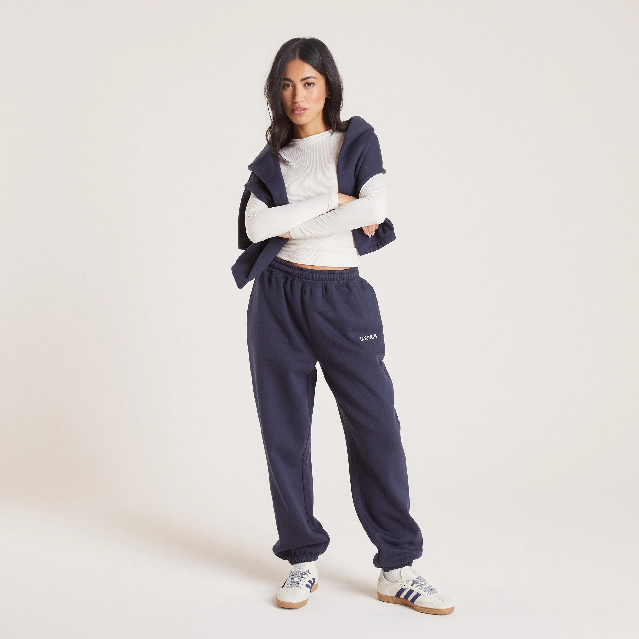 Jogginghose mit Bündchen - Tintenblau