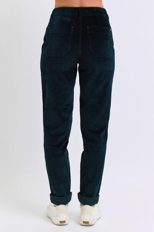 Judy Blue Emerald High Rise Corduroy Cuffed Jogger