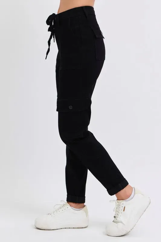 Judy Blue Full Size High Waist Cargo Cuffed Jogger Plus Size