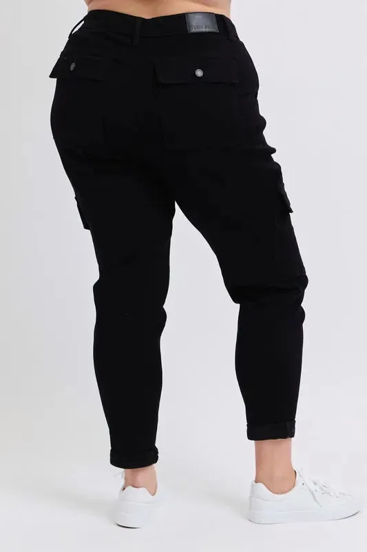 Judy Blue Full Size High Waist Cargo Cuffed Jogger Plus Size