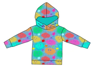 Juniper's Rainbow Clouds Oversized Hoodie
