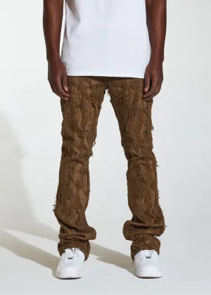 Kai Stacked Flare Denim (Brown)