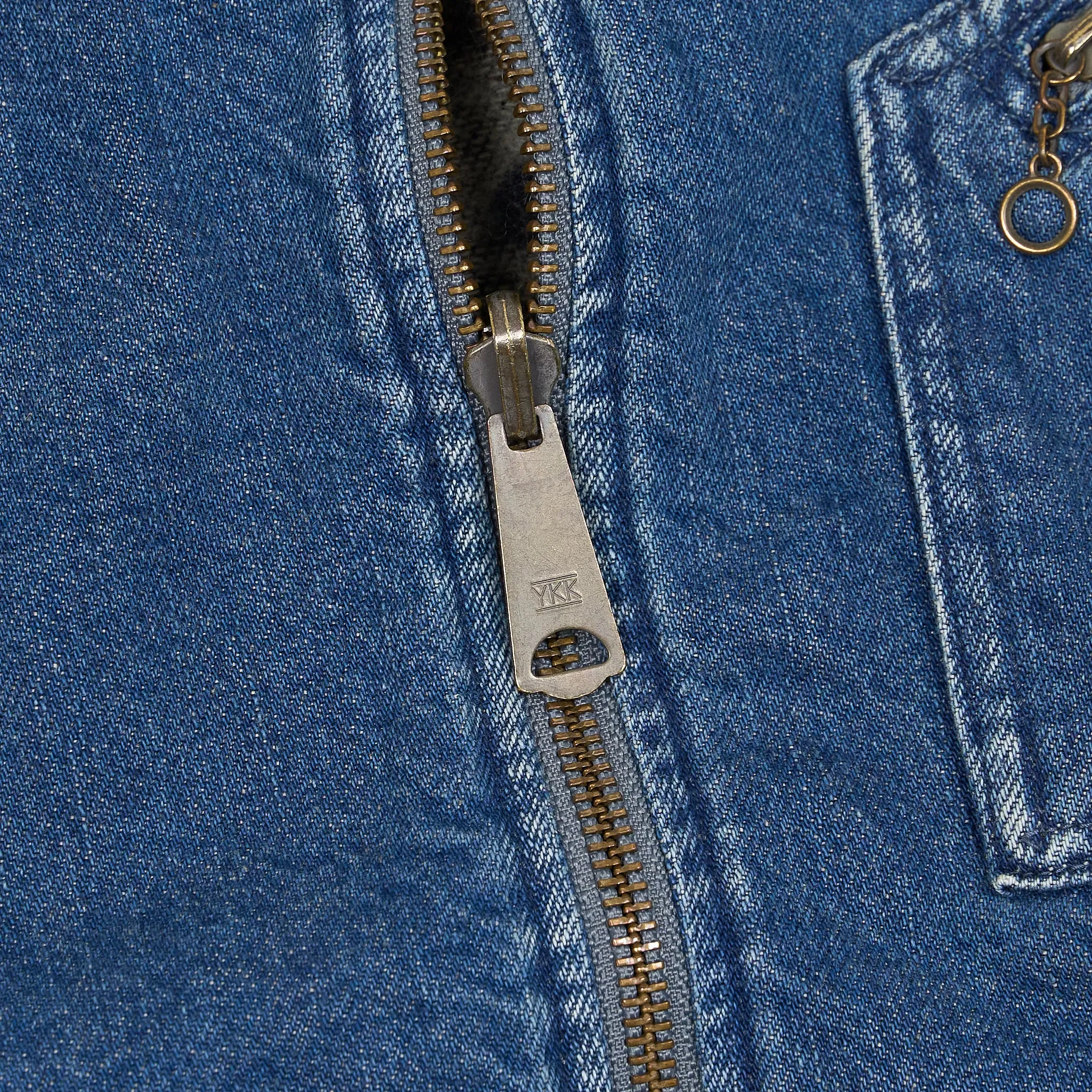 Kapital Denim Bone Lining Reversible Zip UP Oversized Work Jacket