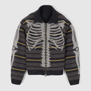 Kapital Denim Bone Lining Reversible Zip UP Oversized Work Jacket