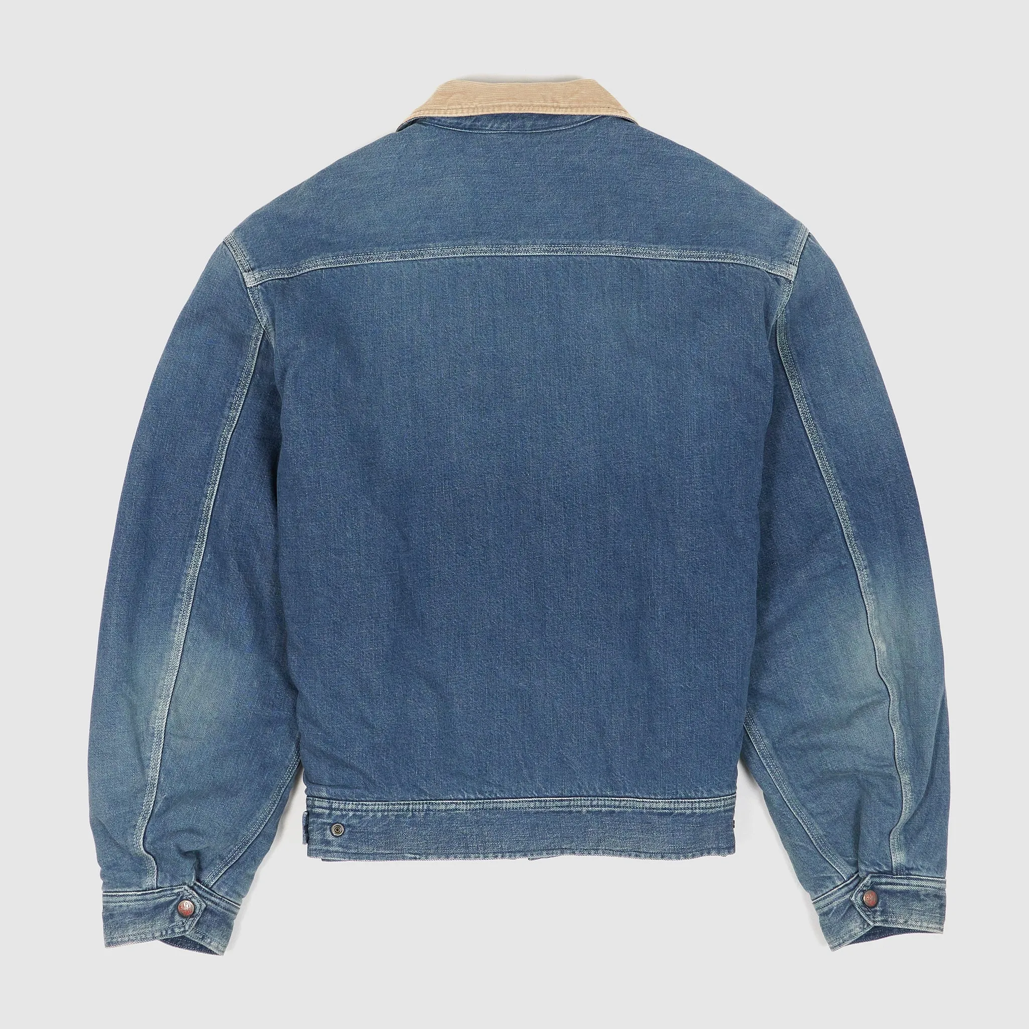 Kapital Denim Bone Lining Reversible Zip UP Oversized Work Jacket