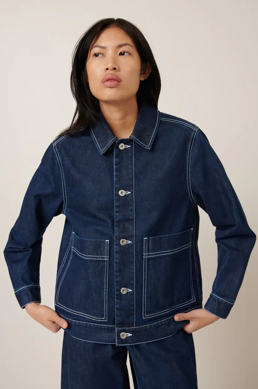 Kowtow Worker Jacket - Indigo Denim