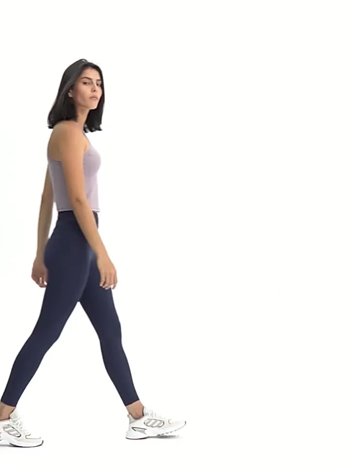 Ladies Narrow Strap Pad Top Running Wear Quick Drying High Collar US Fitness Women's Gym Tank Tops
