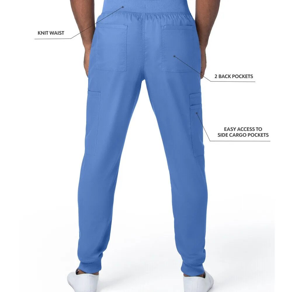 Landau Proflex Men's Banded-Bottom Jogger Pants with Elastic Waistband   7 Pockets - CEIL / Sizes S - 3XL