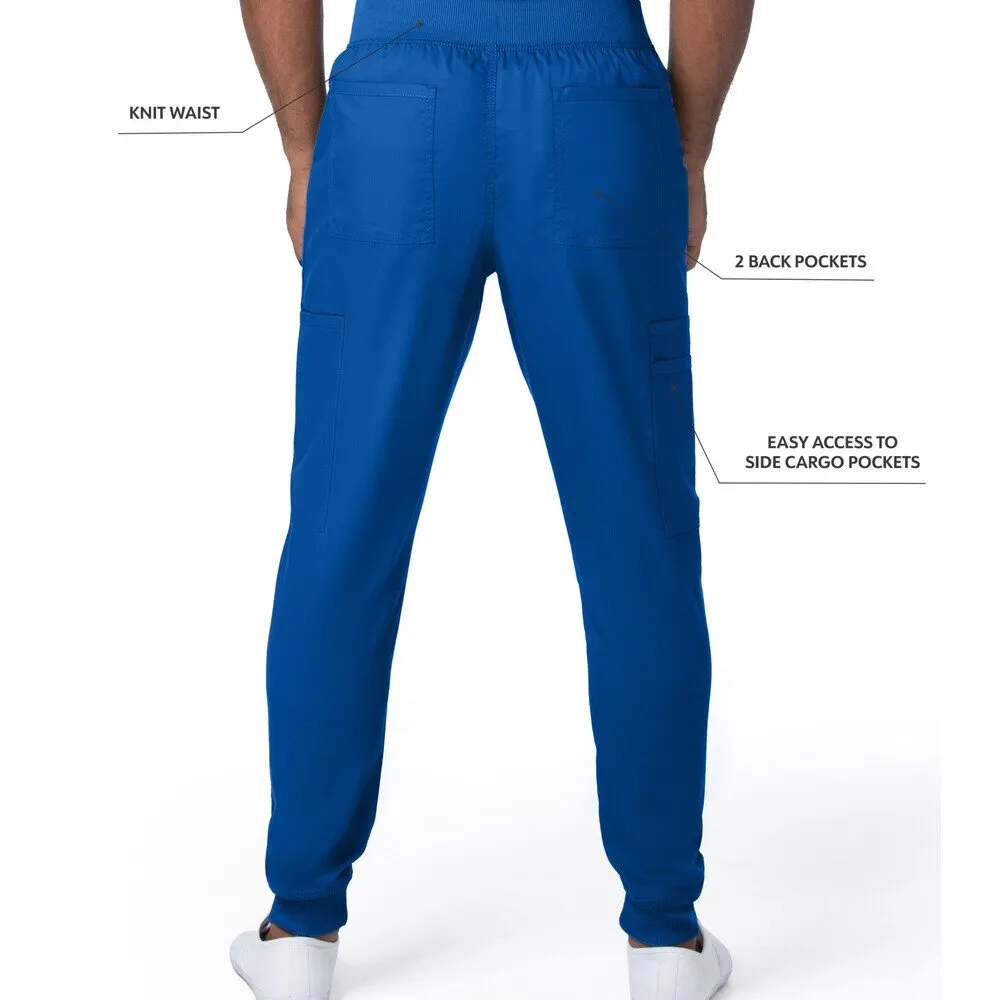 Landau Proflex Men's Banded-Bottom Jogger Pants with Elastic Waistband   7 Pockets - GALAXY / Sizes S - 3XL