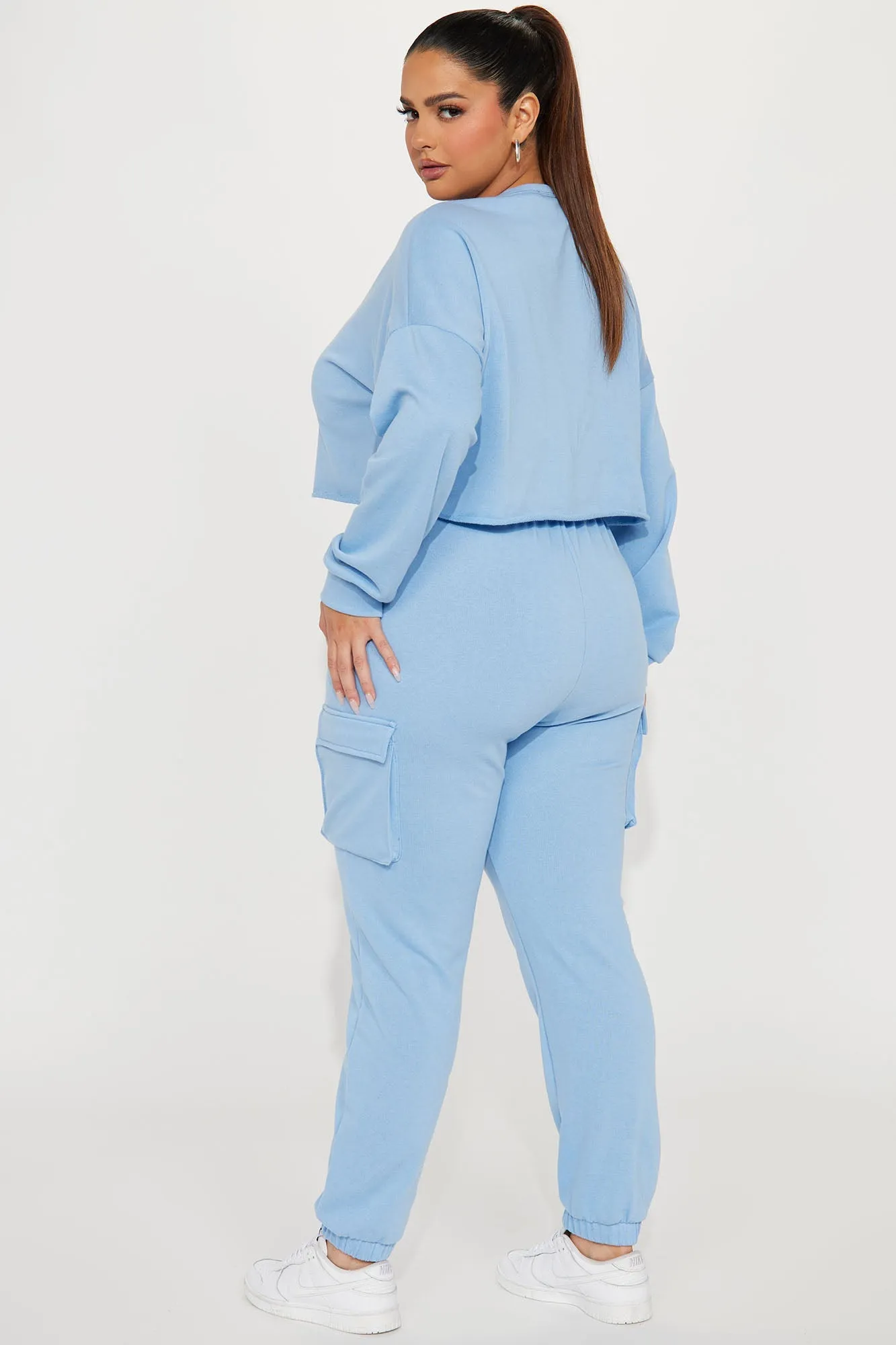 Leisure Series Cargo Jogger Set - Blue