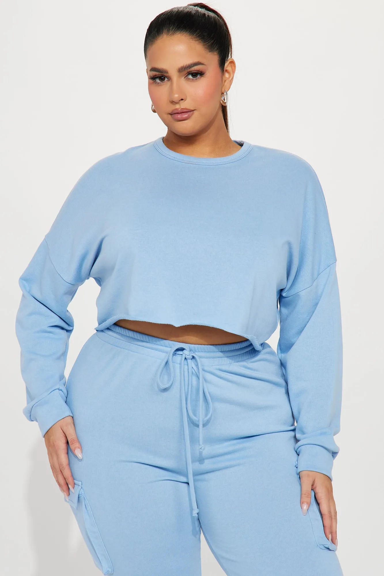 Leisure Series Cargo Jogger Set - Blue