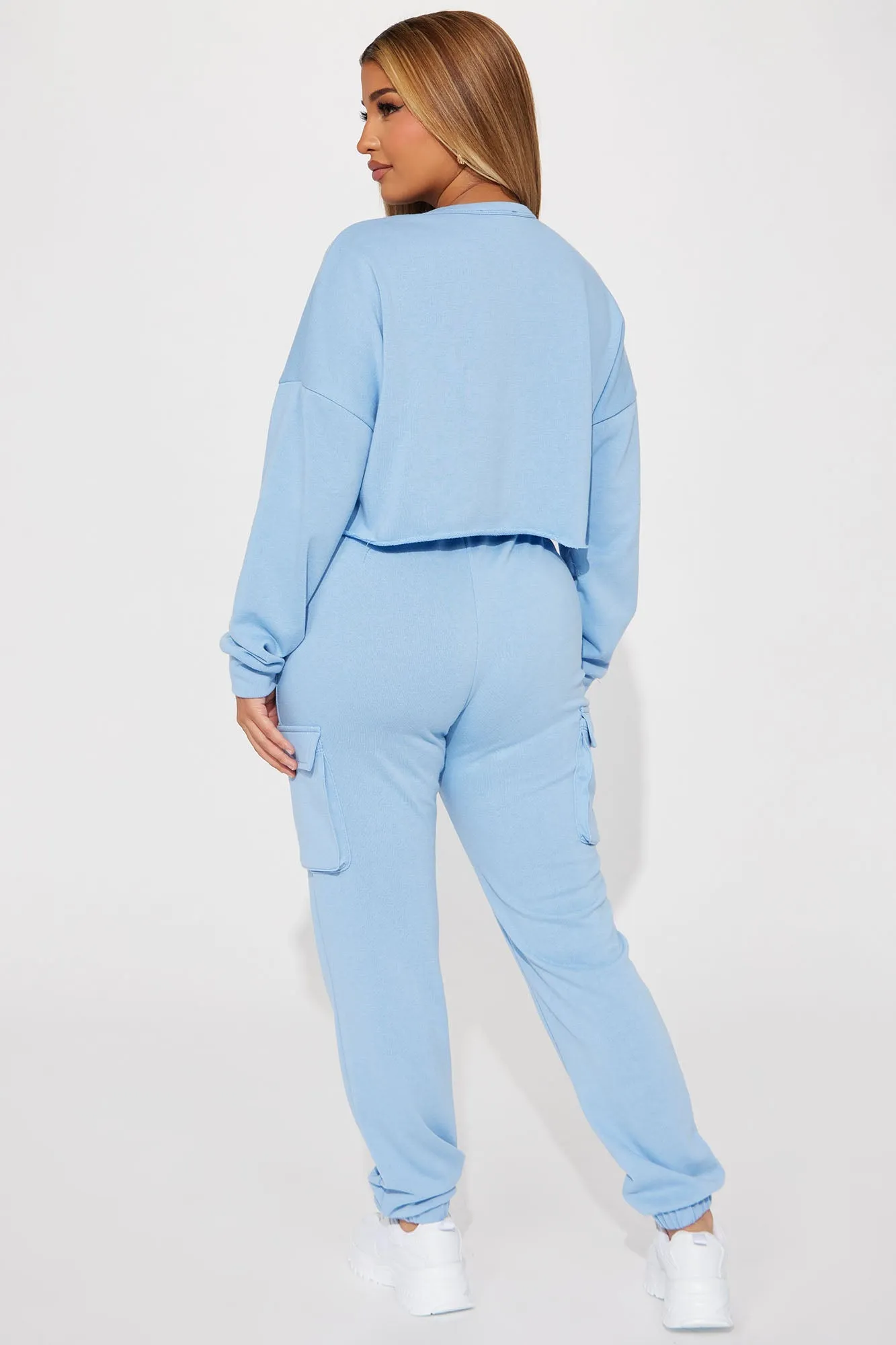 Leisure Series Cargo Jogger Set - Blue