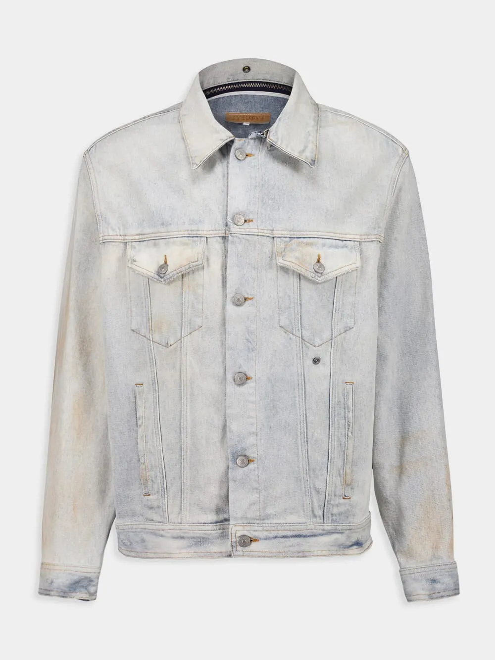 Light Blue Distressed Denim Jacket