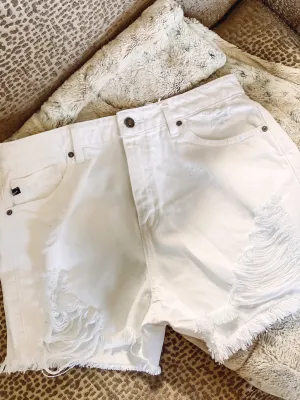 Lilly White Denim Shorts