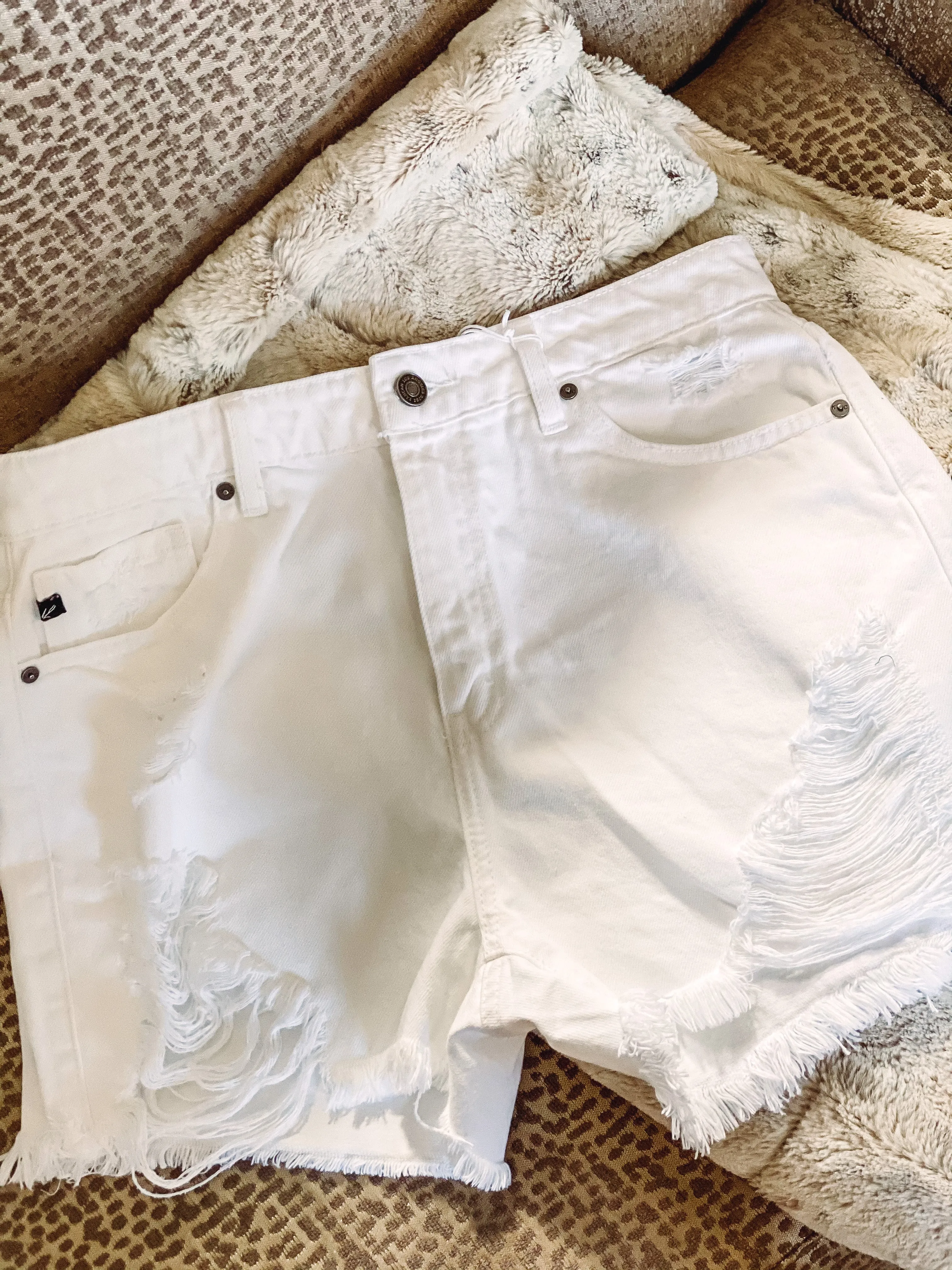 Lilly White Denim Shorts