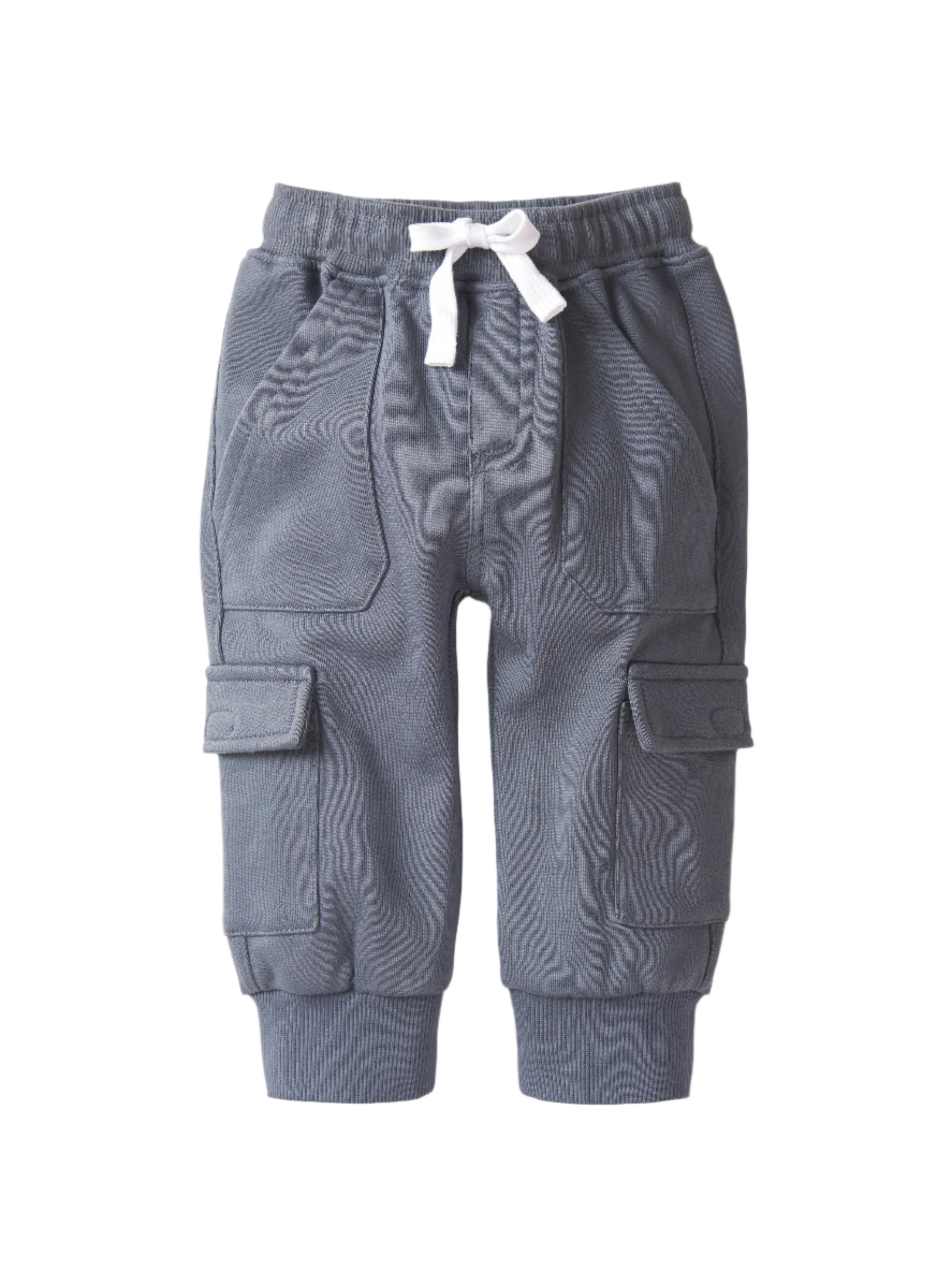 Little Bipsy Stitch Pocket Cargo Joggers - Smoke