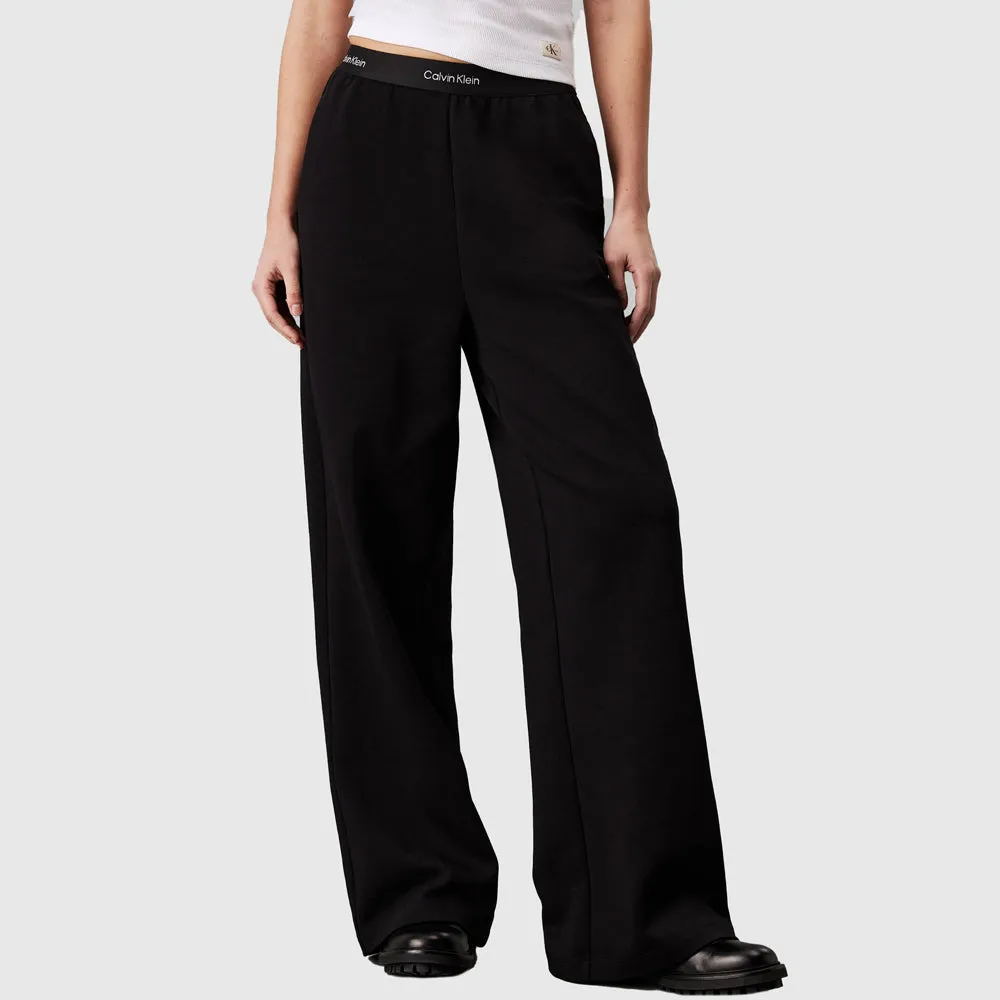 Logo Elastic Pants - Black