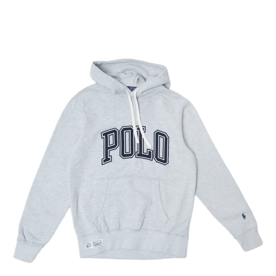 Logo Fleece Hoodie Grey Htr
