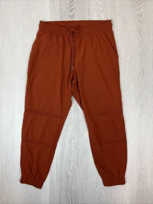 Lorna Jane Womens Orange Lightweight Jogger Pants Size Medium