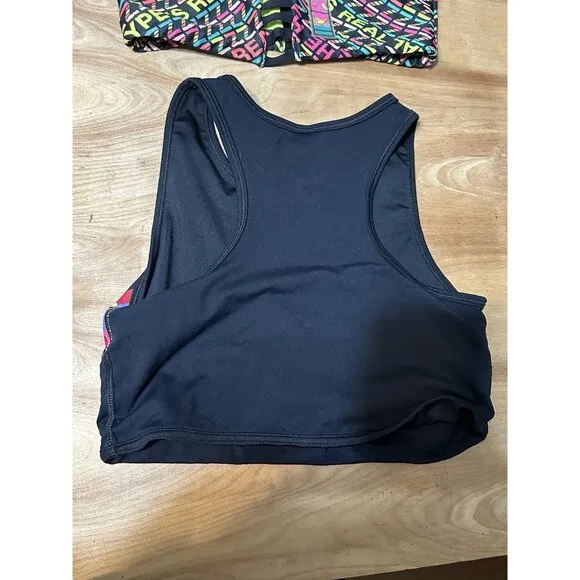 Lot Of (6) Zumba Wear Sports Bras Tops Marvelous Medium   Colorful Exercise