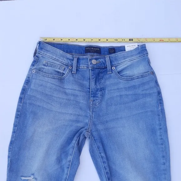 Lucky Brand Ava Denim Distressed skinny Jeans 6/28