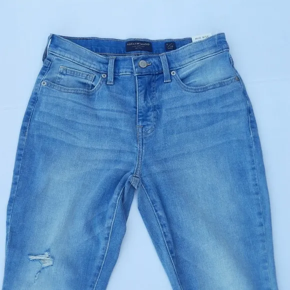 Lucky Brand Ava Denim Distressed skinny Jeans 6/28