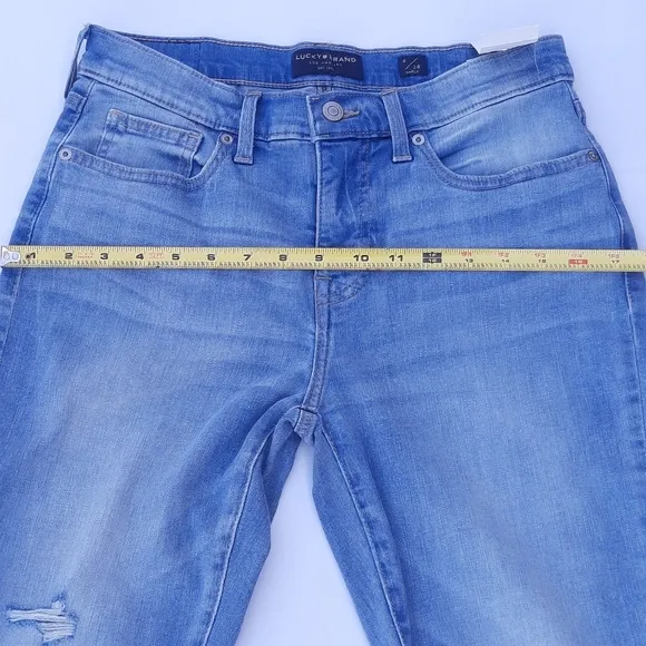 Lucky Brand Ava Denim Distressed skinny Jeans 6/28