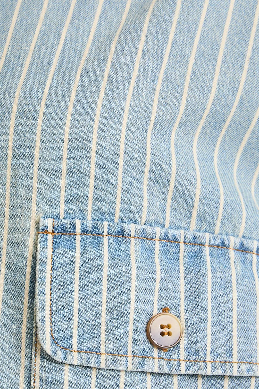 Lyn Striped Denim Shacket
