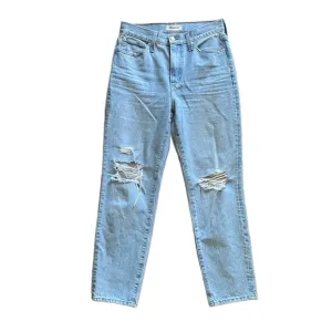 Madewell “The Perfect Vintage” High Rise Tapered Straight Leg Mom Denim Jean 27