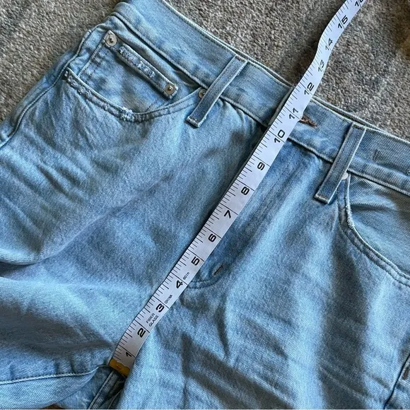 Madewell “The Perfect Vintage” High Rise Tapered Straight Leg Mom Denim Jean 27
