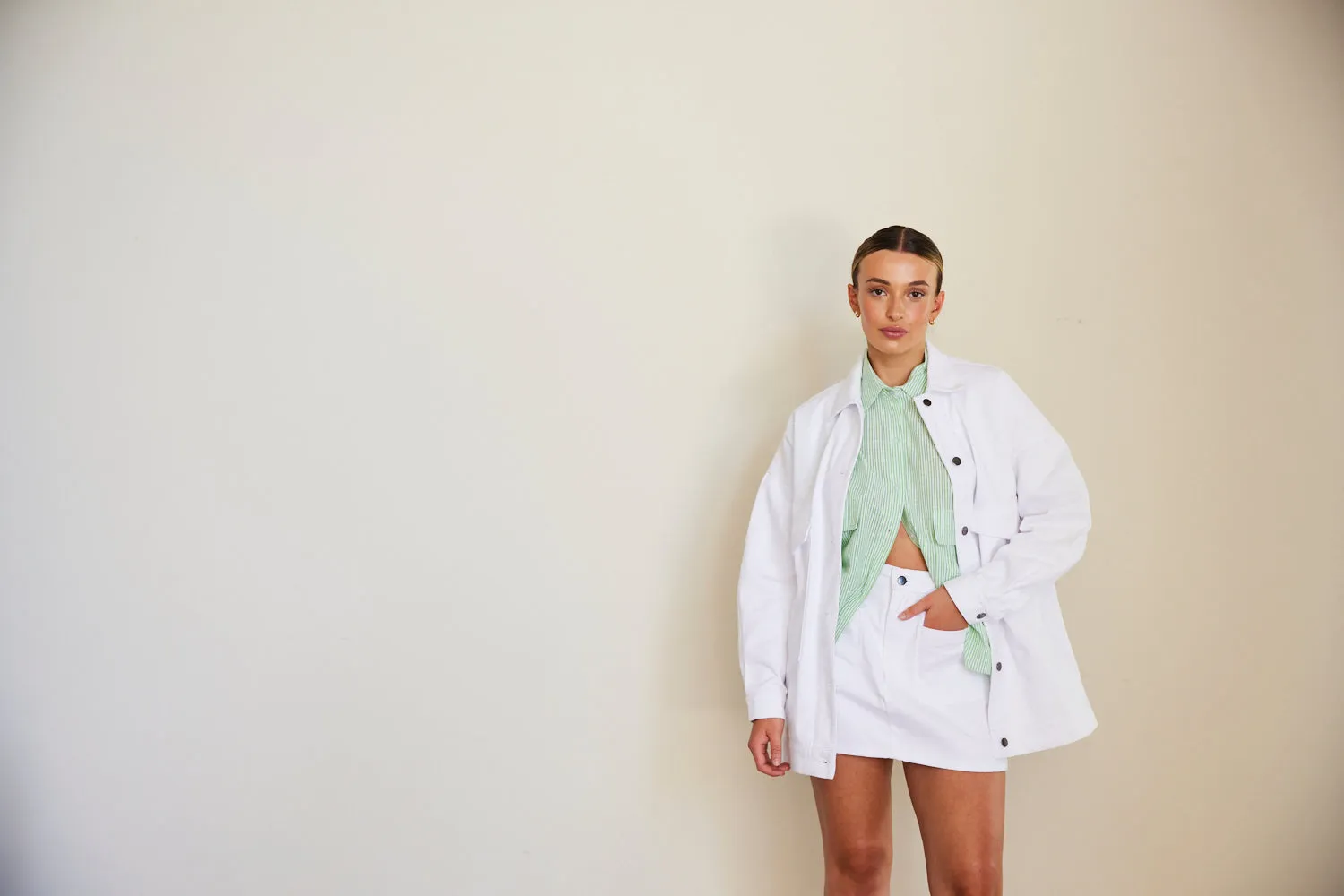 Malone Denim Jacket WHITE