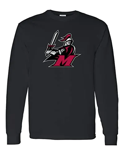 Manhattanville College Full Color Mascot Long Sleeve Shirt