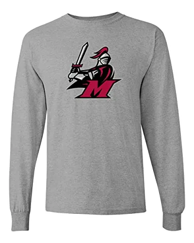 Manhattanville College Full Color Mascot Long Sleeve Shirt