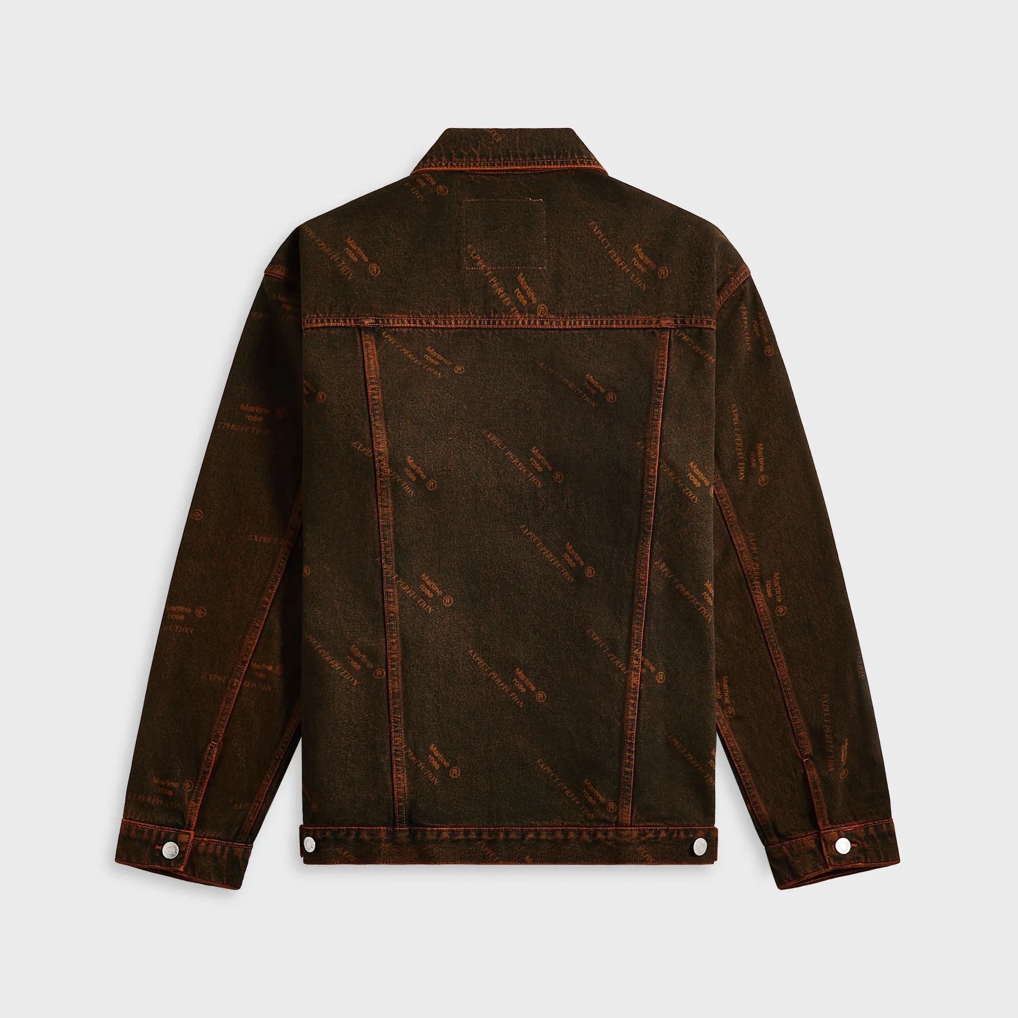 Martine Rose Oversized Denim Jacket - Orange Laser