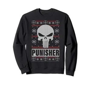 Marvel Punisher Skull Ugly Christmas Sweater Sweatshirt