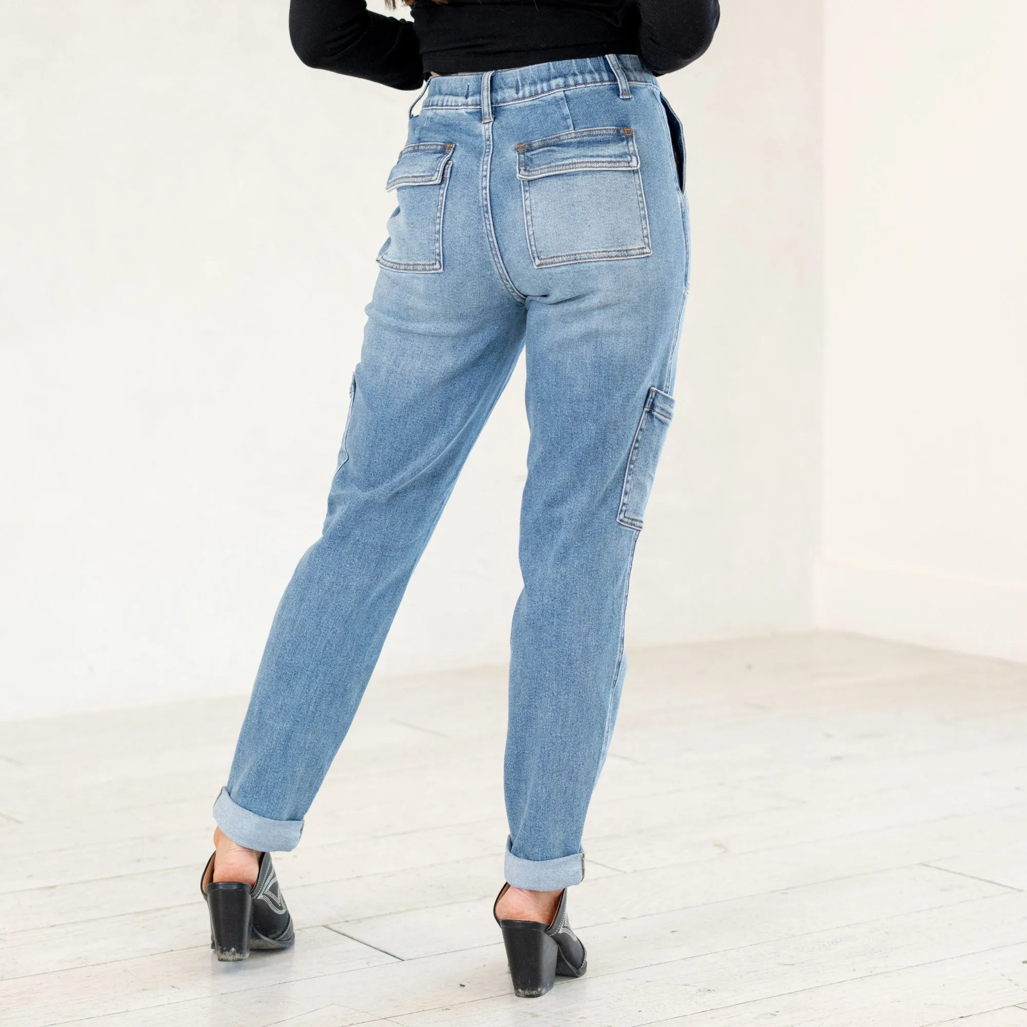 Meadow Breeze High Rise Cuffed Cargo Jogger Regular & Plus Sizes