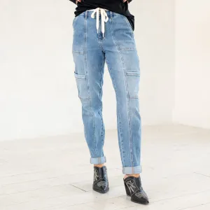 Meadow Breeze High Rise Cuffed Cargo Jogger Regular & Plus Sizes