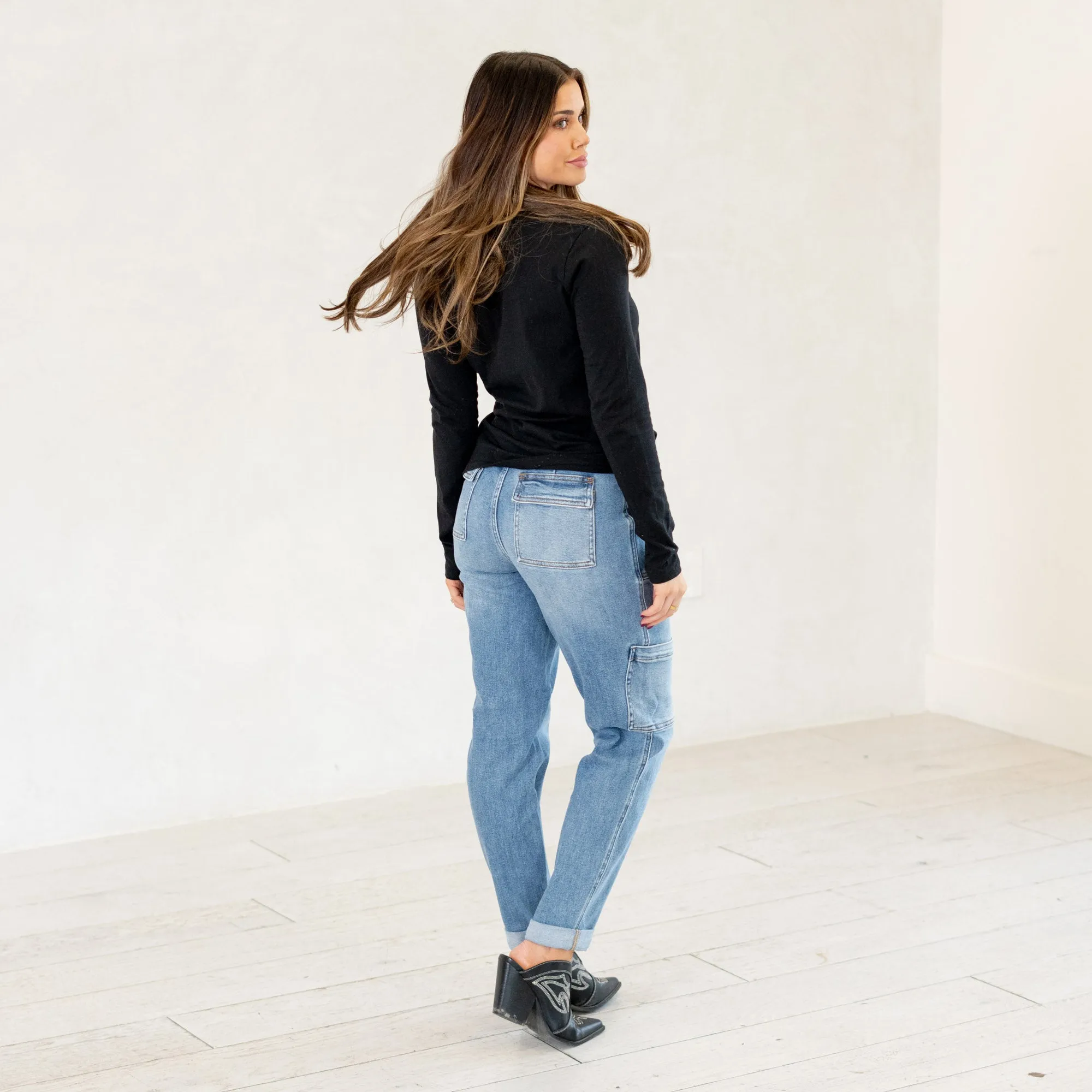 Meadow Breeze High Rise Cuffed Cargo Jogger Regular & Plus Sizes