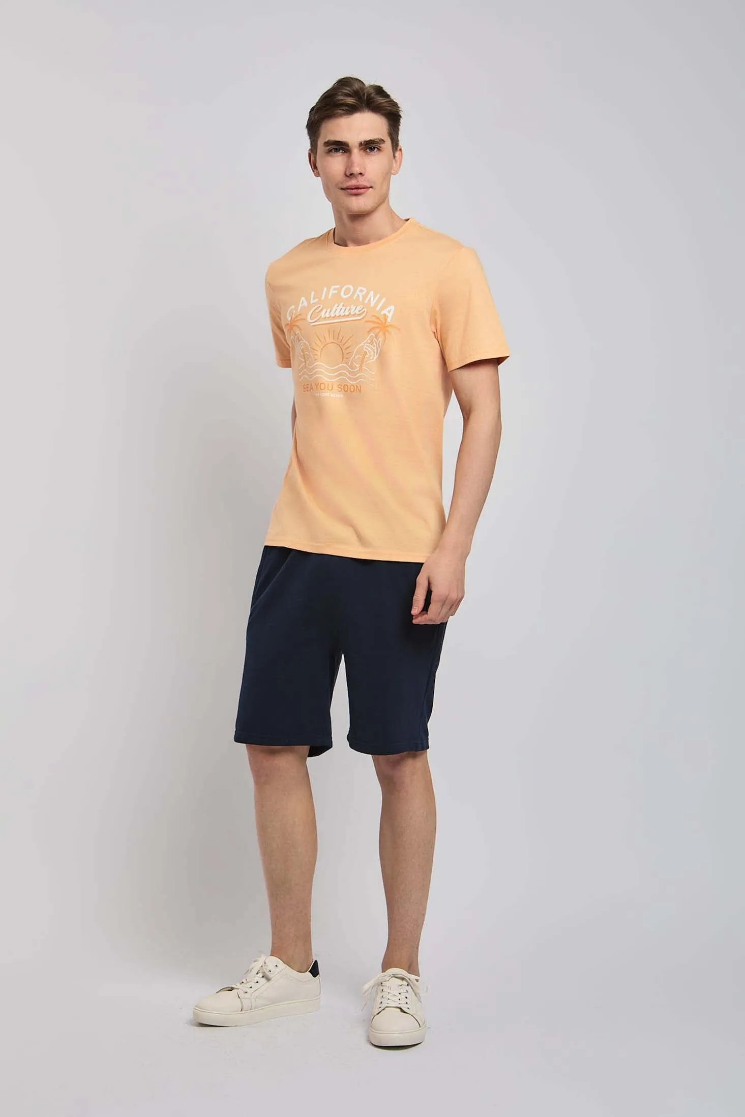 Men T-Shirt - Beige