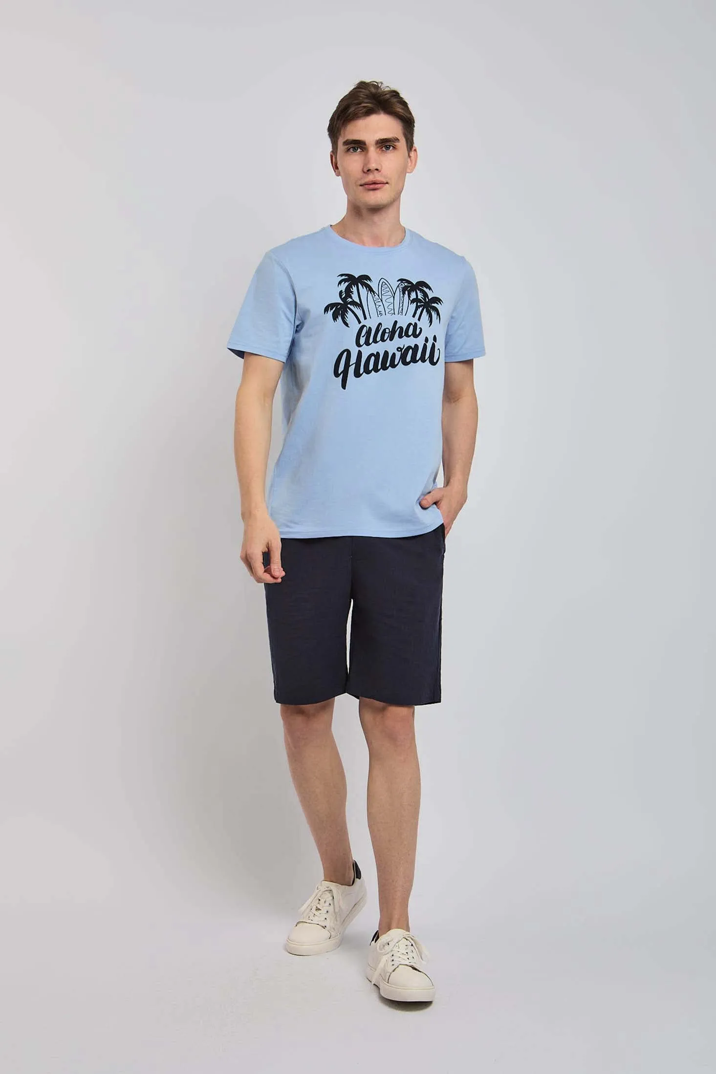 Men T-Shirt  Blue