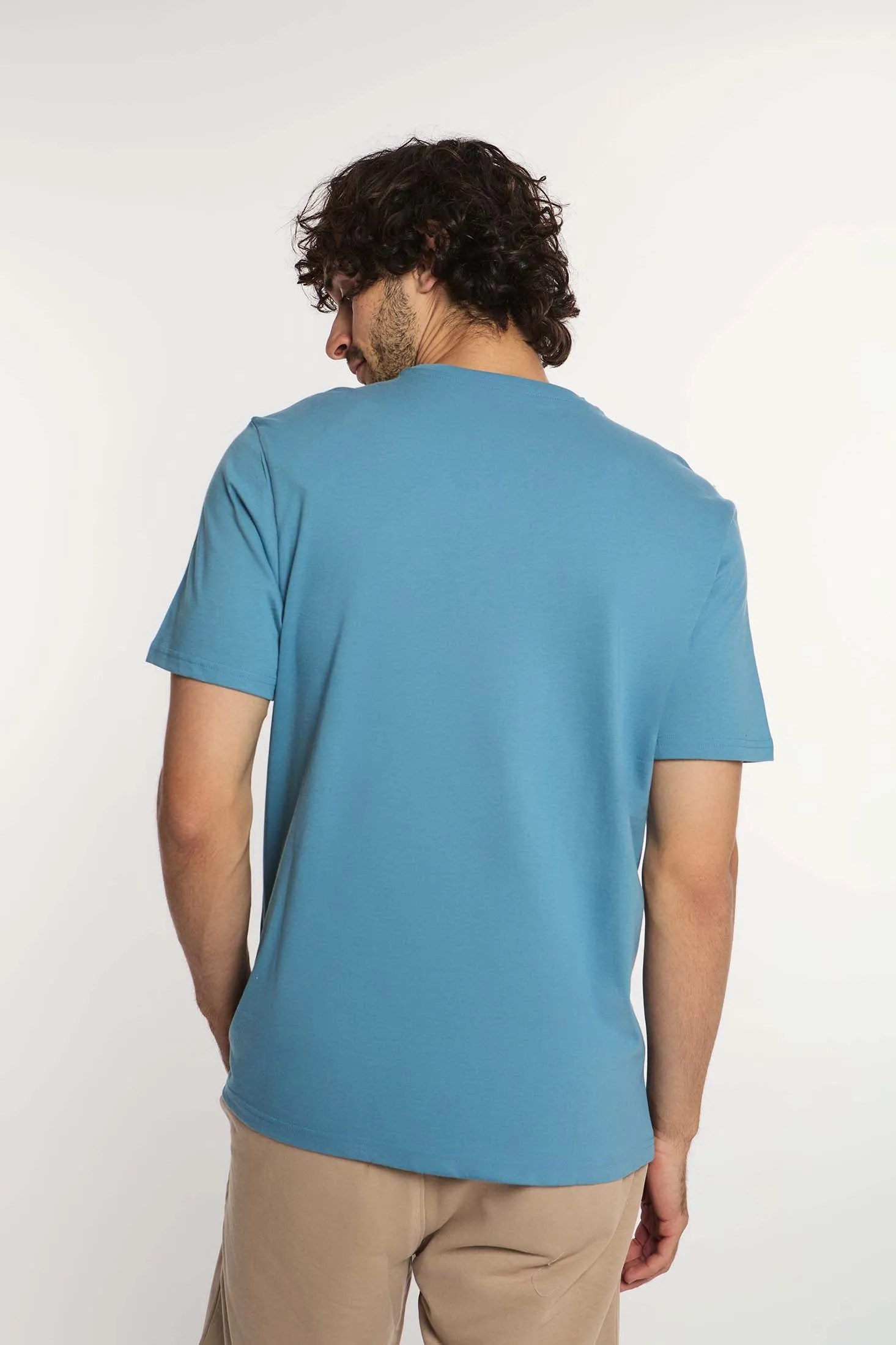 Men T-Shirt Blue
